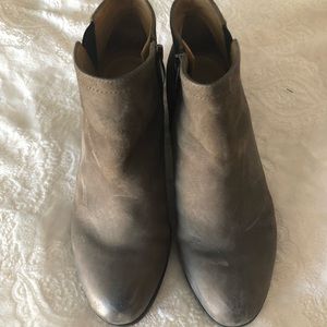 Franco Sarto Gray Distressed Bootie